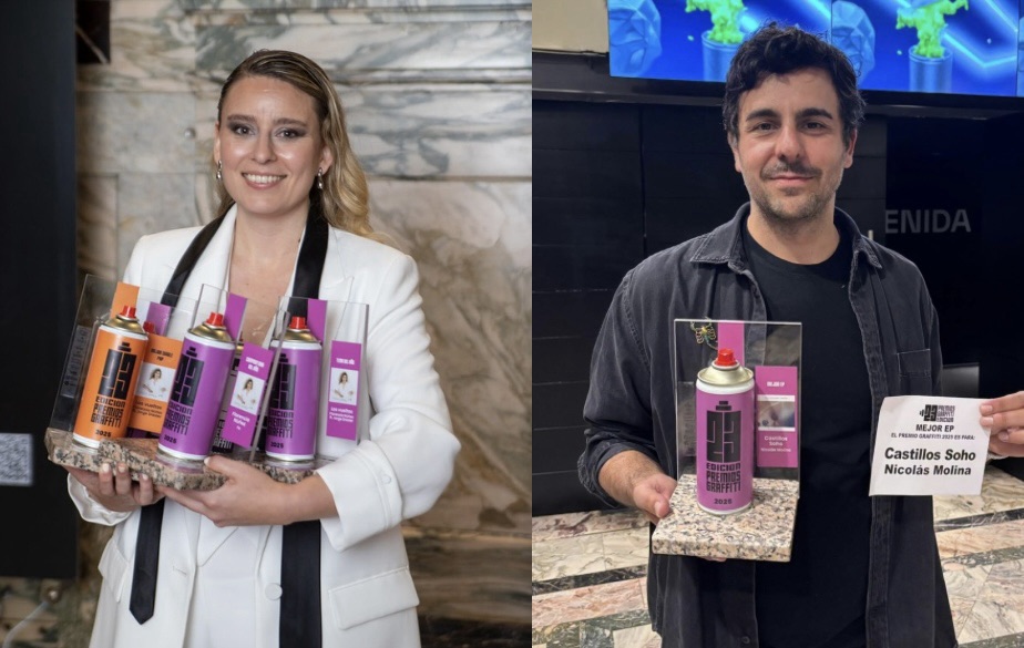 Contigo y en el palmar: Florencia Núñez y Nico Molina triunfaron en los premios graffiti