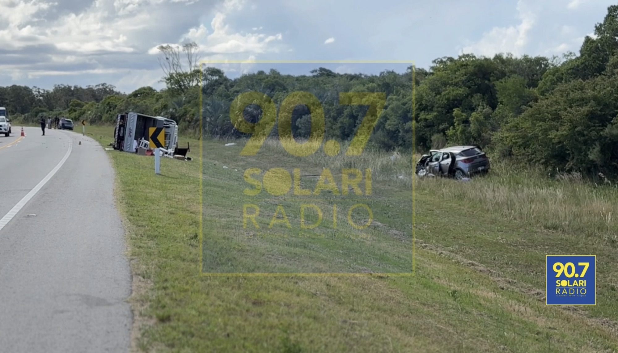 Cuatro personas lesionadas fue el saldo de múltiple siniestro de tránsito en ruta 15