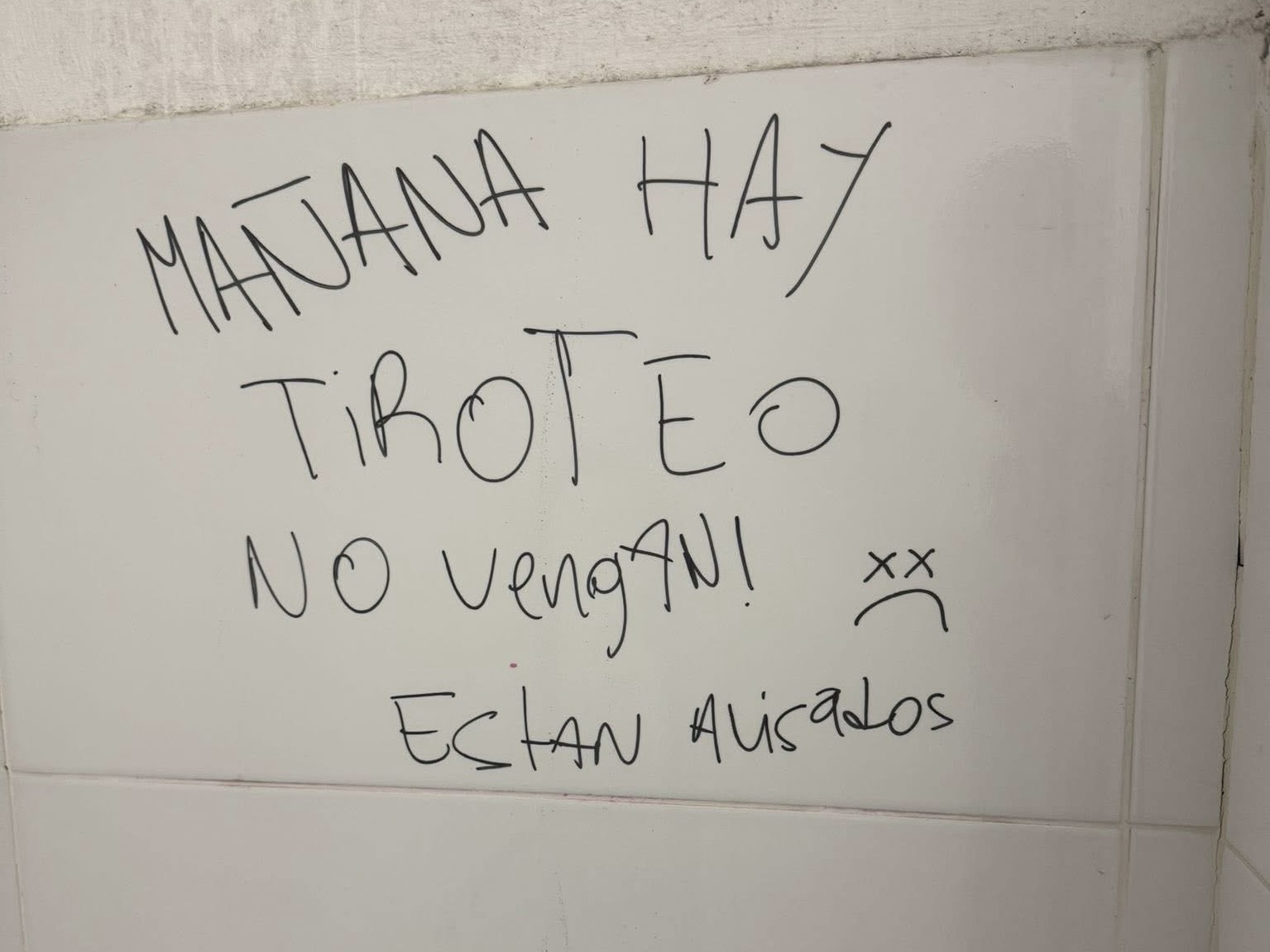 Menor averiguado por pintadas en Liceo de Rocha