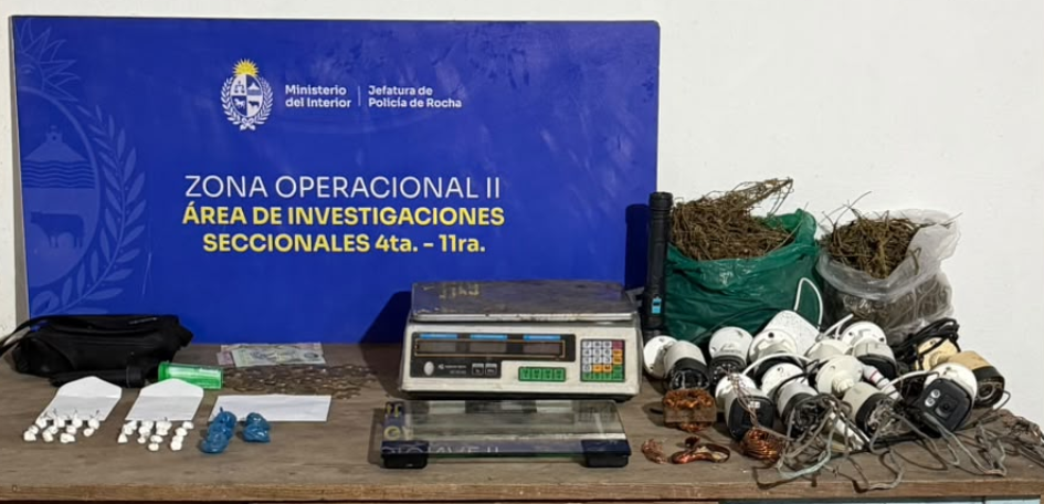 Operación cobre: Cerraron 3 bocas de venta de drogas en La Paloma
