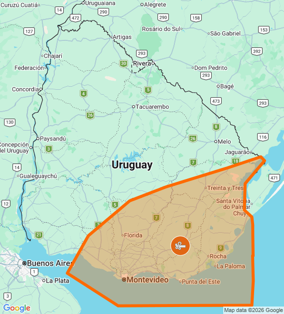 Rocha bajo alerta naranja de INUMET: Se anuncian rachas de viento de 120 Km/h