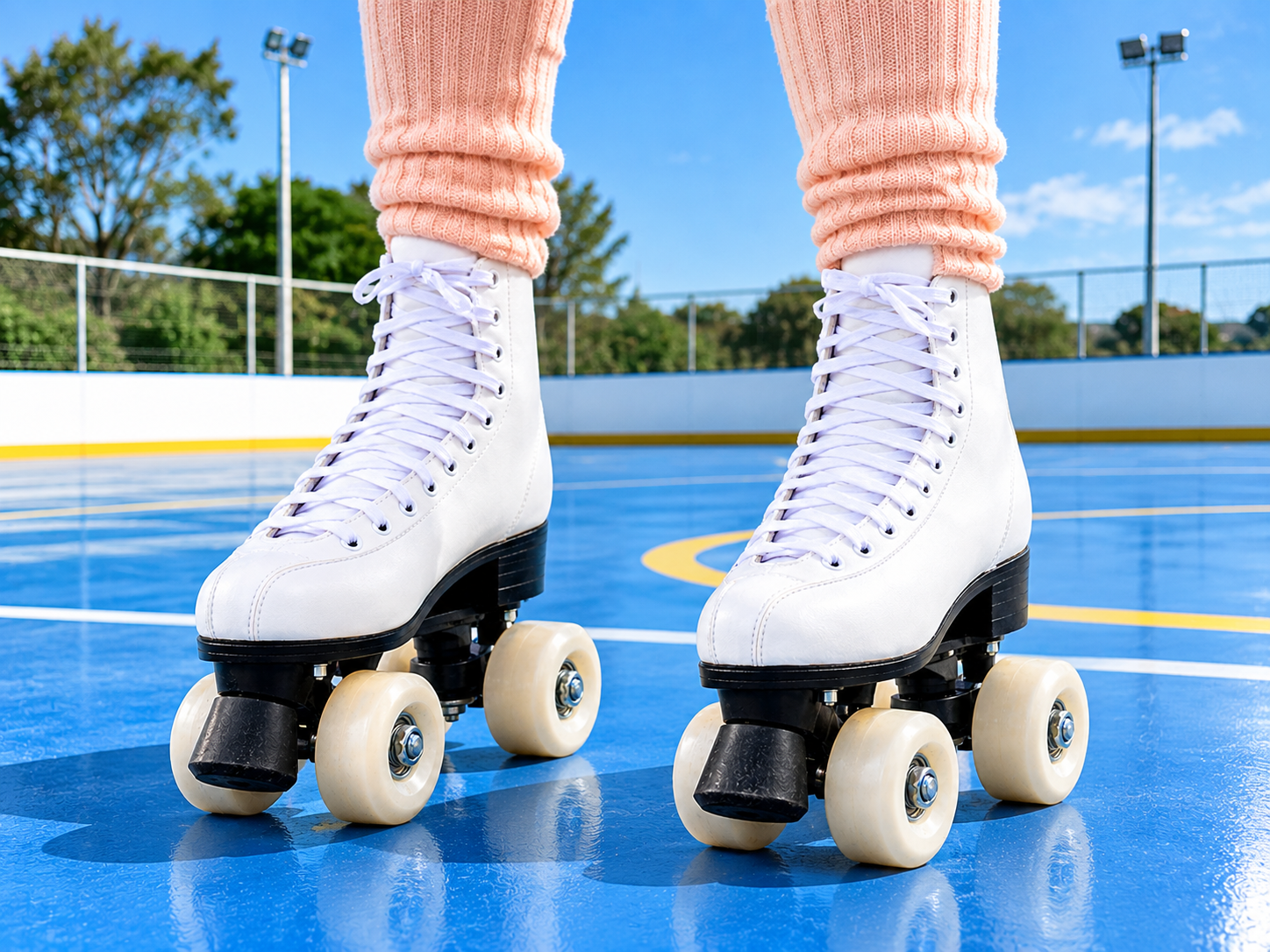 Rocha inaugura una nueva pista de patín en el Polideportivo